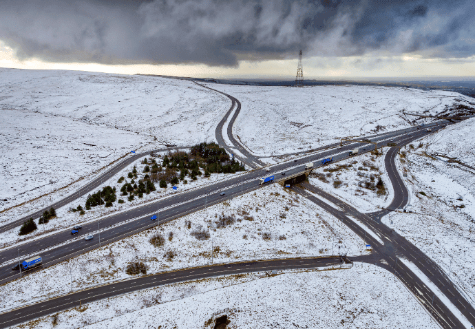 There Is A Severe Weather Alert For Snow Affecting The South East And South West Of England