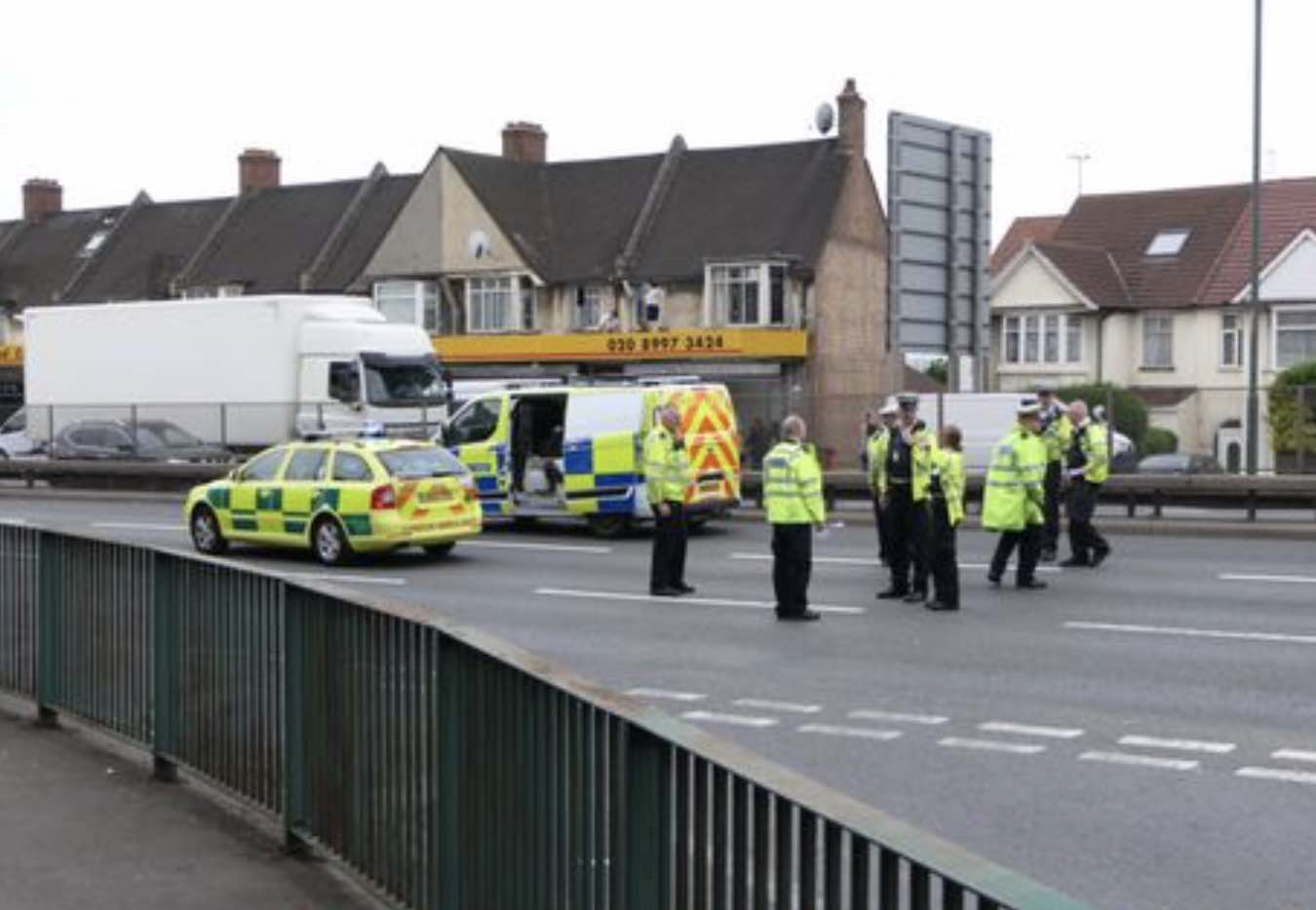 Nine People Treated After Serious Collision On The A406 At Neasden In North London