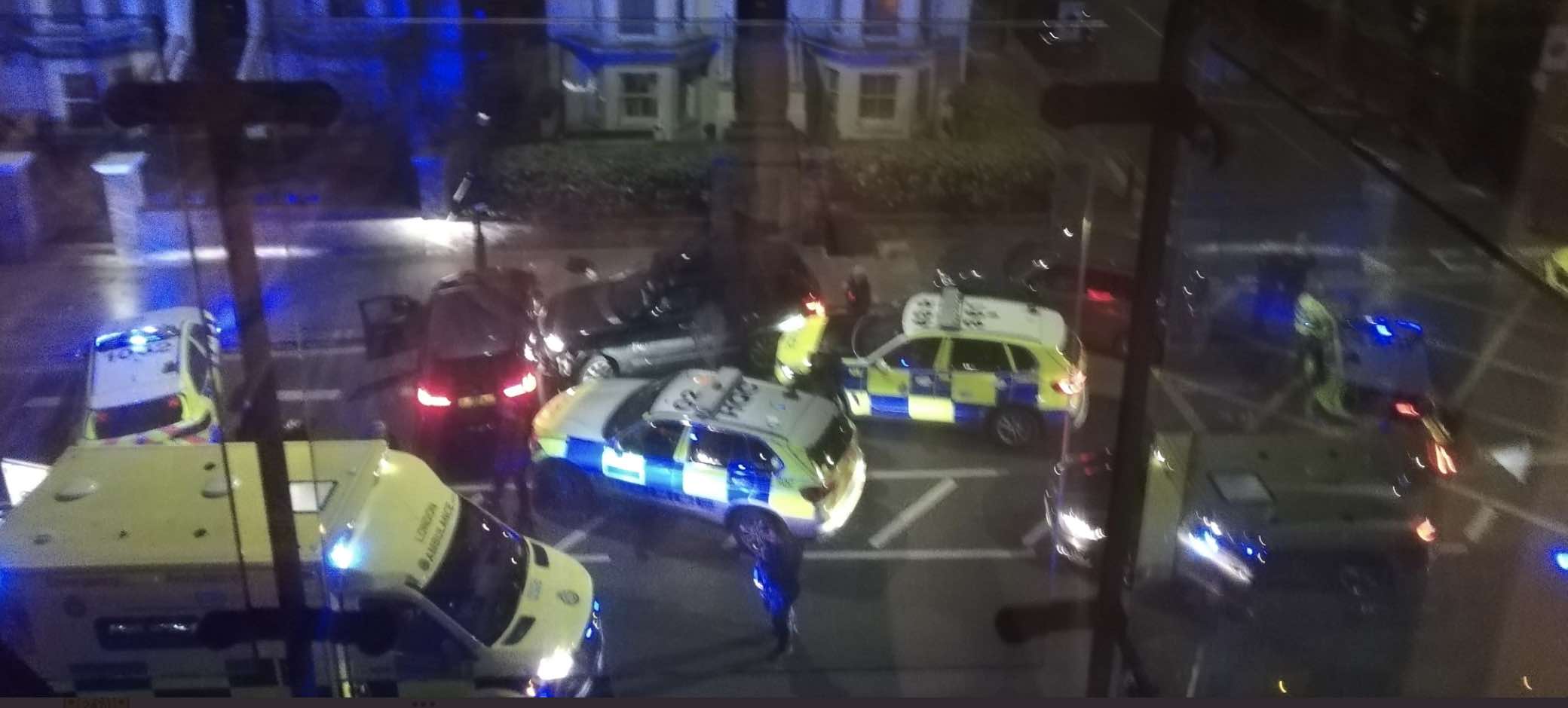Armed Police Help To Treat Man With Serious Self-inflicted Injuries In Chiswick Vehicle Stop
