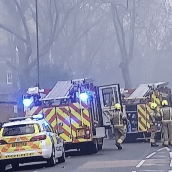 Major Fire Erupts At London Oratory School Brompton South West London