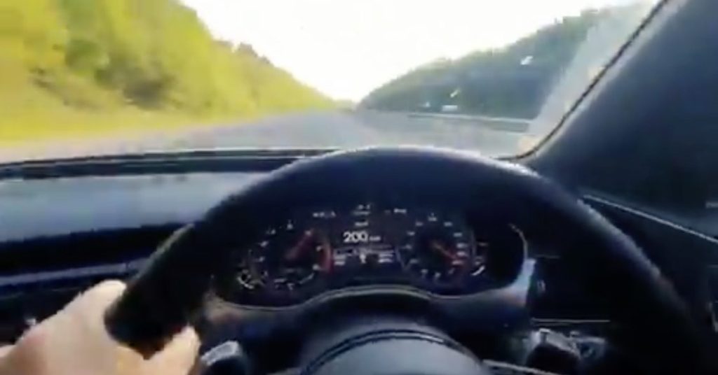 Police Are To Investigate A Speeding Driver After An Anonymous Clip From Inside A Car Appeared To Show Them Travelling At More Than 200mph