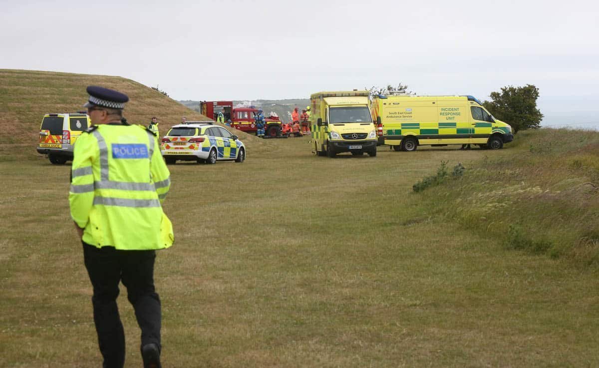 Major Emergency Response   To Battle Of Britain Memorial In Folkestone