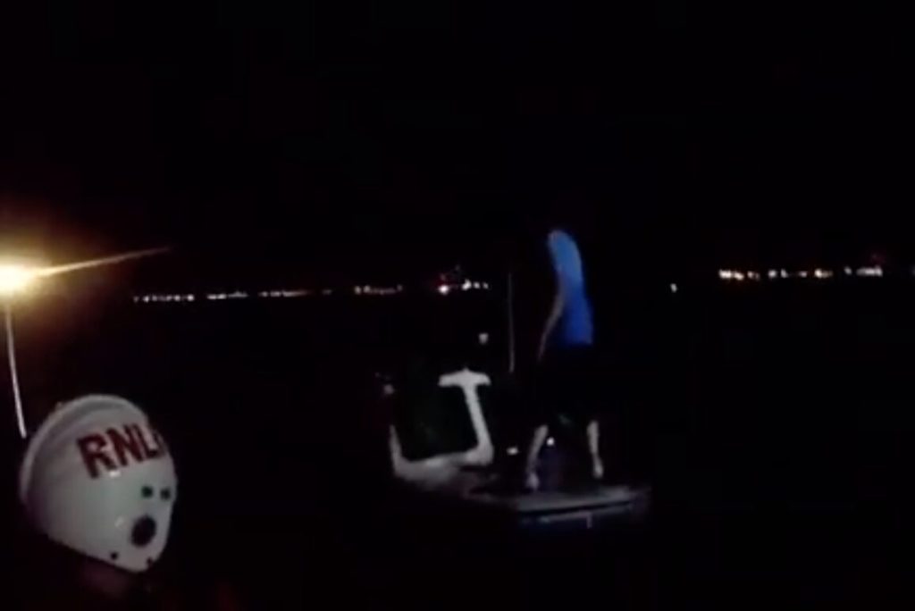 Sheerness Lifeboat Crew Rescued A Man From A Small Boat Sinking In The Harbour