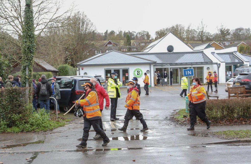 Major Police Search Called Off After Teenager Is Found In Overgrown Wooded Area In Barham In Kent