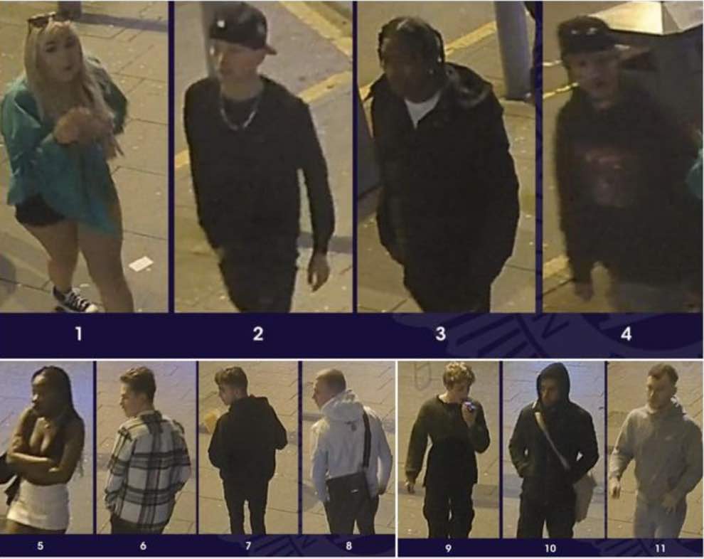Police are looking to speak with these 11 people pictured in connection with a serious assault that has left a man in critical condition …