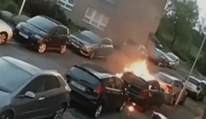 Oldham Blaze: CCTV Captures Mystery Man Before Four Cars Torched on Anchor Street