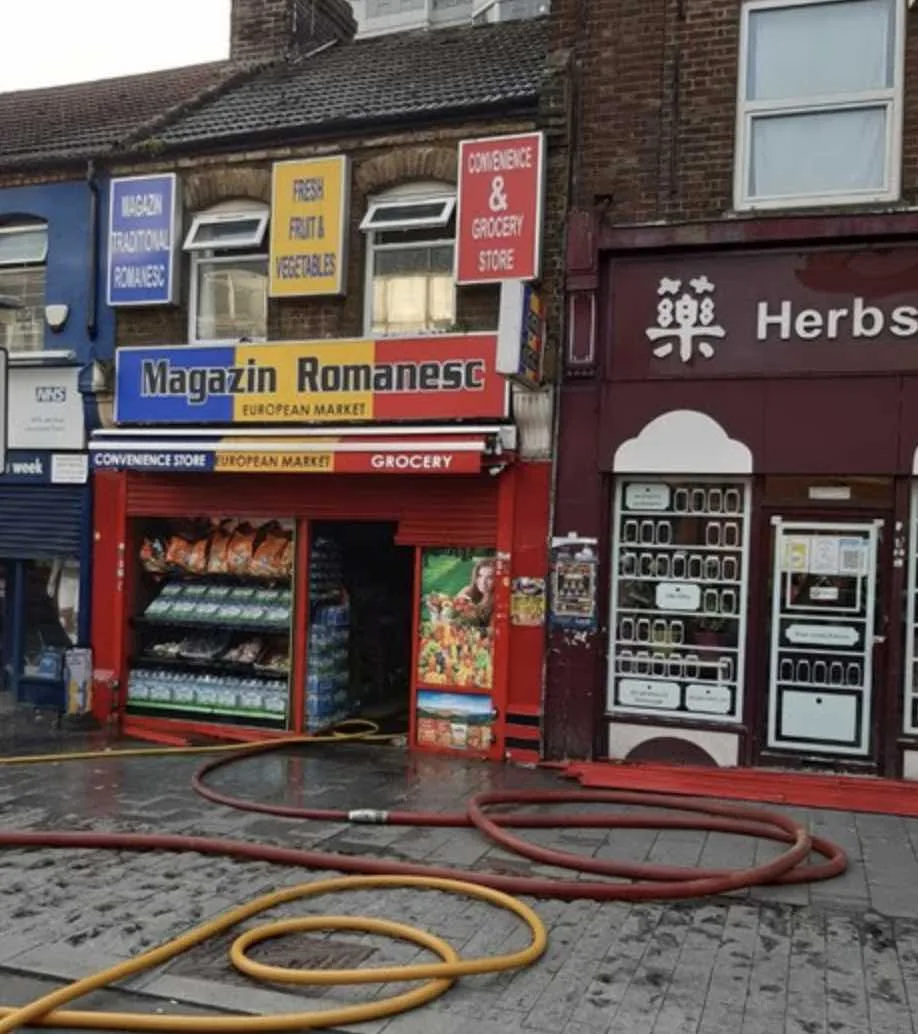 The fire destroyed half of the first-floor flat, There have been no reported injuries – (ID 527315)