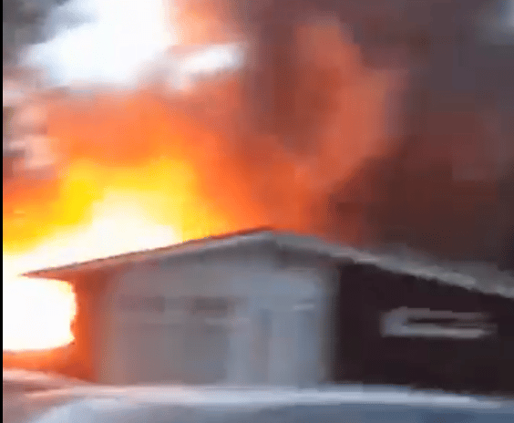 The images show the charred remains of homes strewn around at the park in Allhallows on the Hoo Peninsula near Rochester – (ID 527510)