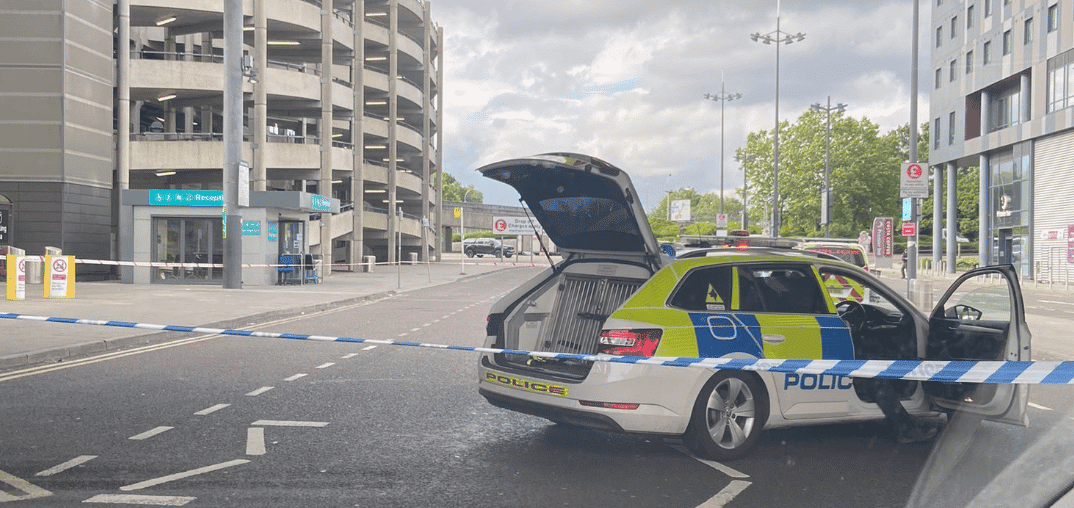 Updated:gatwick Airport Thrown Into Lockdown After Suspect Vehicle Accesses Airport Service Road The Wrong Way Than Crashes Driver Makes Off Into Packed Terminal