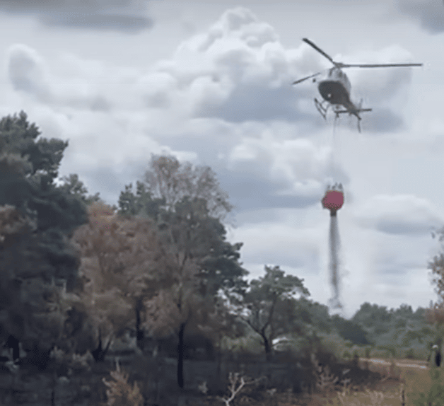 The Ministry of Defence provided assistance in the form of water bombing to the Surrey Fire and Rescue Service – (ID 529527)