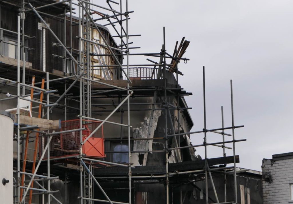 A Fire At A Disused Building On Sydenham Road In Croydon Was Attended By Eight Fire Engines And Approximately 60 Firefighters
