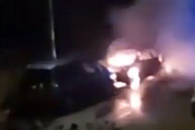 UPDATED: VIDEO Car bursts in to flames in Worthing WSFRS said “Cause of the fire is unknown”