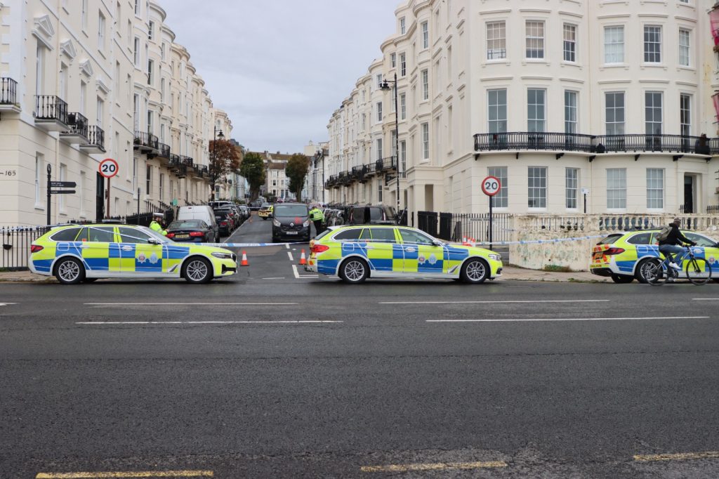 Emergency Services Respond To An Incident At Eaton Place Brighton