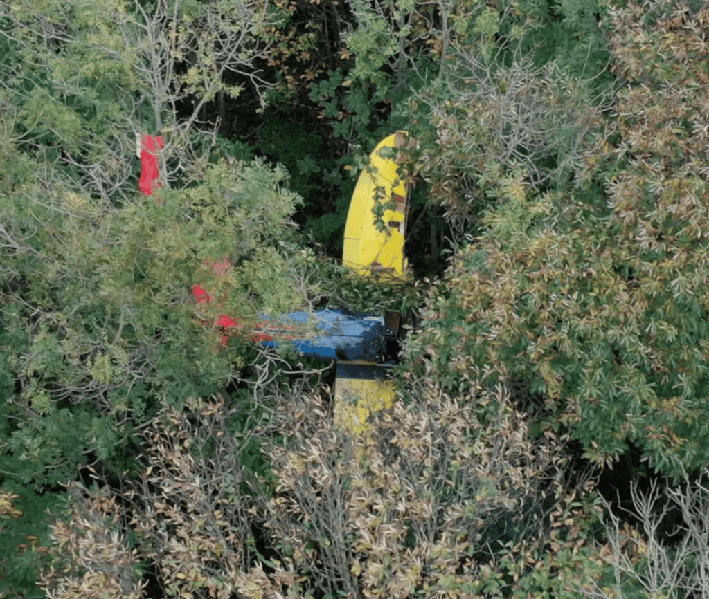 An Aircraft Has Crashed Into Woodlands Close To A Pub On The Outskirts Of Rochester Airport