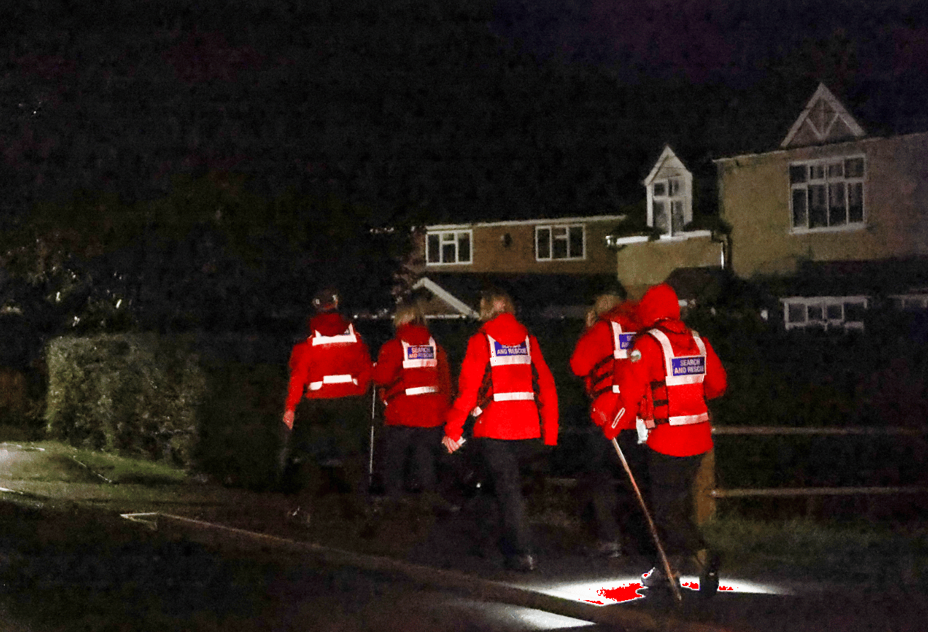 Major Search Involving Coastguard Helicopter  For Missing  Nicholas French Who Disappeared Being Seen Outside Marden Take Away In Kent
