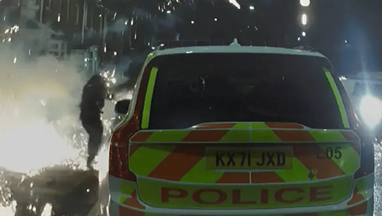 Police have arrested people in connection with a Bonfire Night attack which seriously injured an officer and a 14year old – (ID 533244)