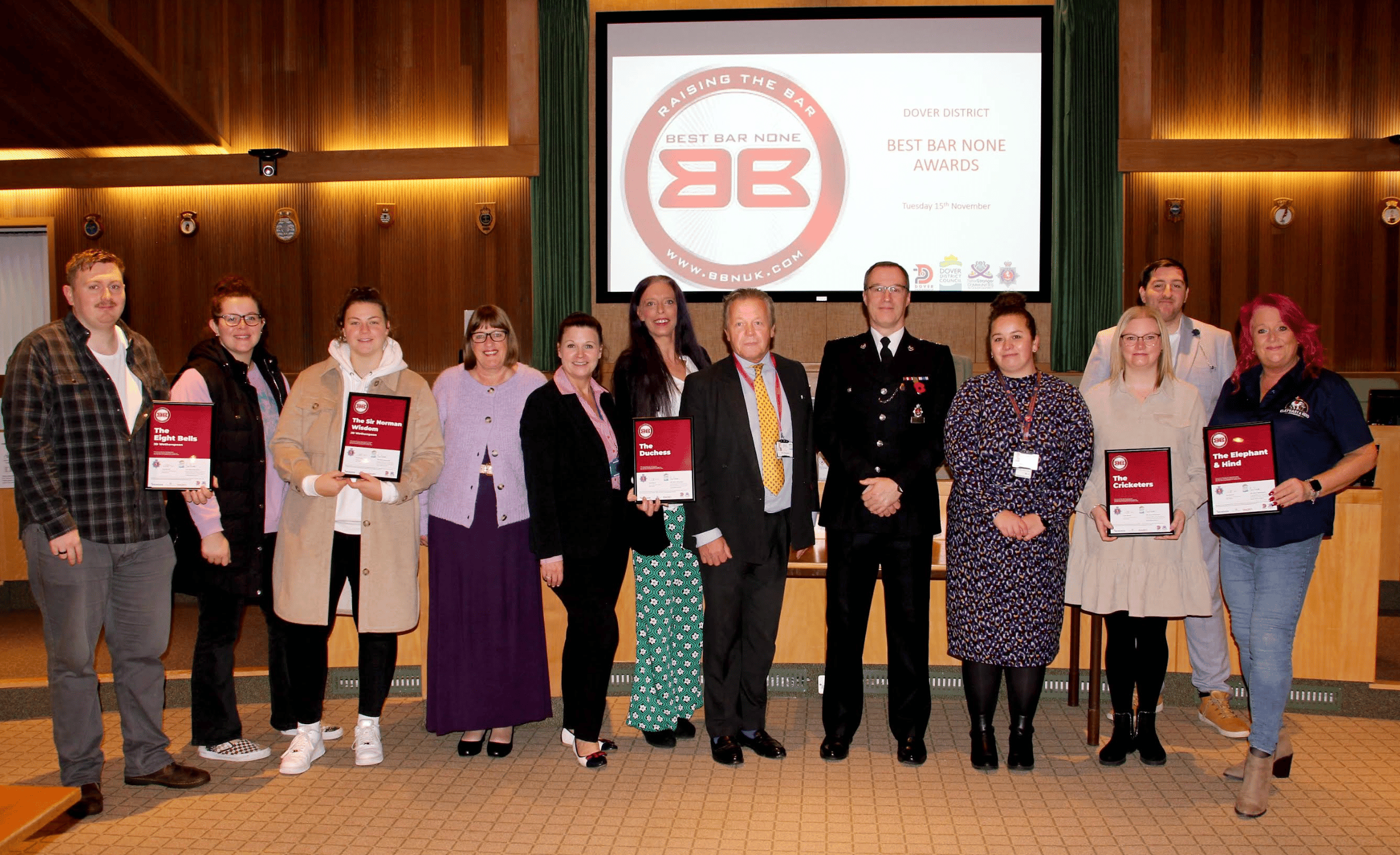 Venues In Dover And Deal Have Been Given Awards Recognising Their Work Promoting Safer Socialising In The District