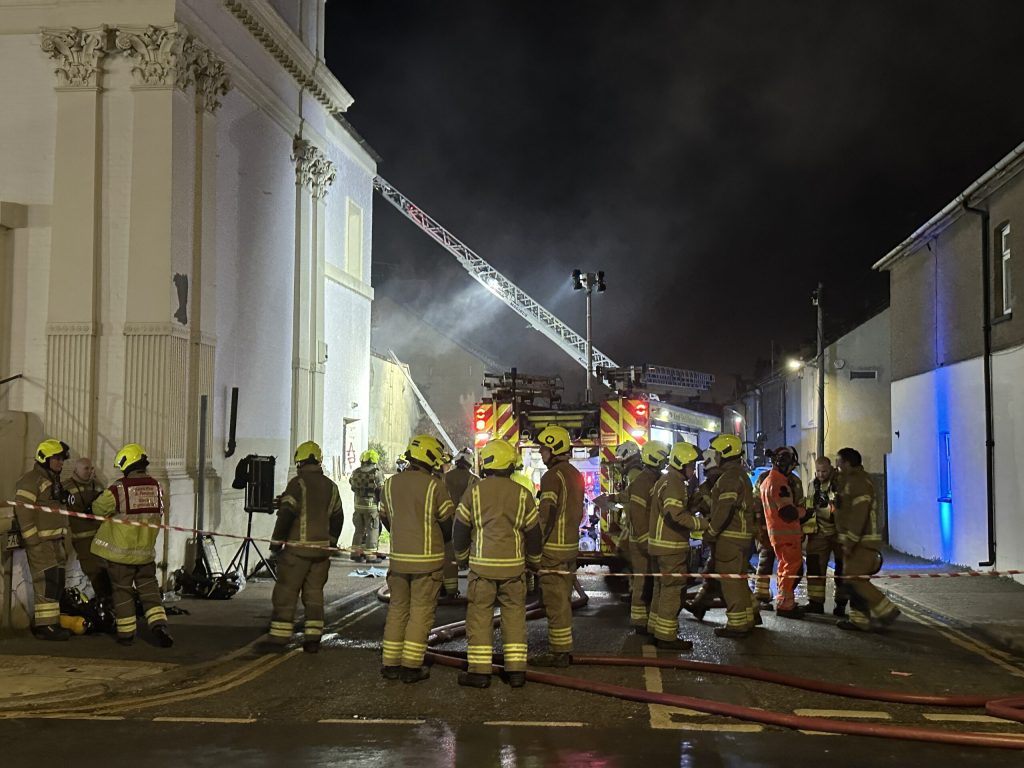 Large Blaze Rips Through Building In Northfleet
