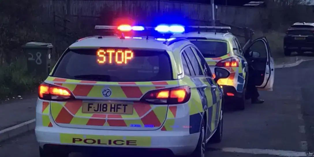 Police managed to seize two knives from a car after pulling over a suspected drunk driver