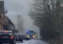 Roof Blaze at Westfield School Sparks Massive Firefighter Response – No Injuries Reported