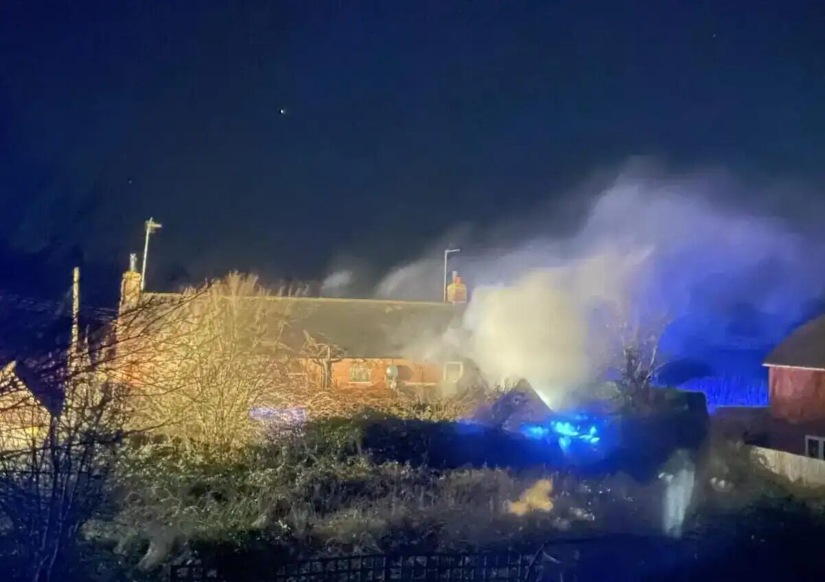 Fire service responds to outbuilding fire in South Chailey