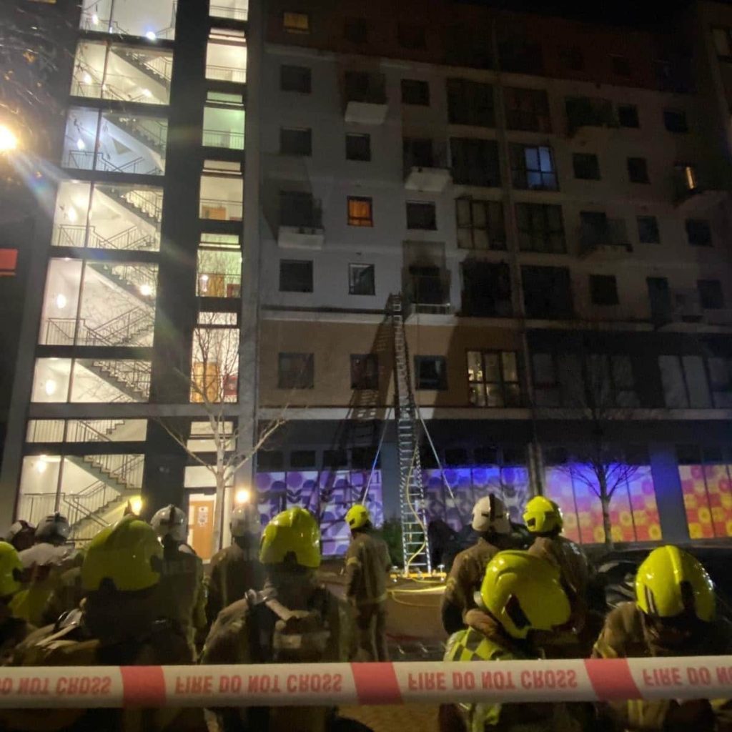 In The Early Hours Of New Year’s Day, 12 Fire Engines And Around 80 Firefighters Responded To A Flat Fire In Acton