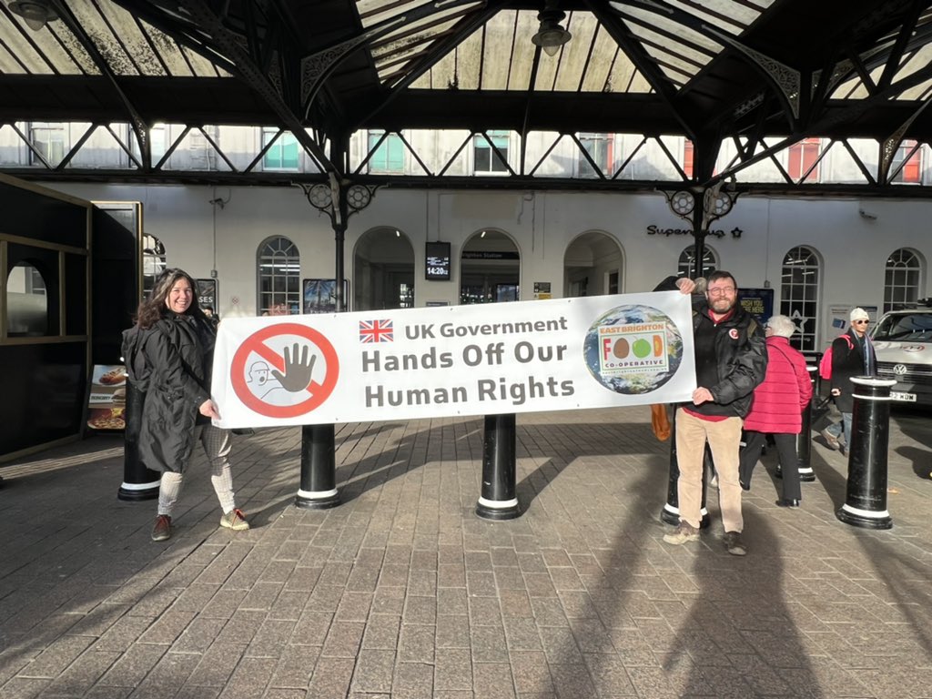 The East Brighton Food Co-operative Joined Hundreds In London Monday To Defend The Right To Strike