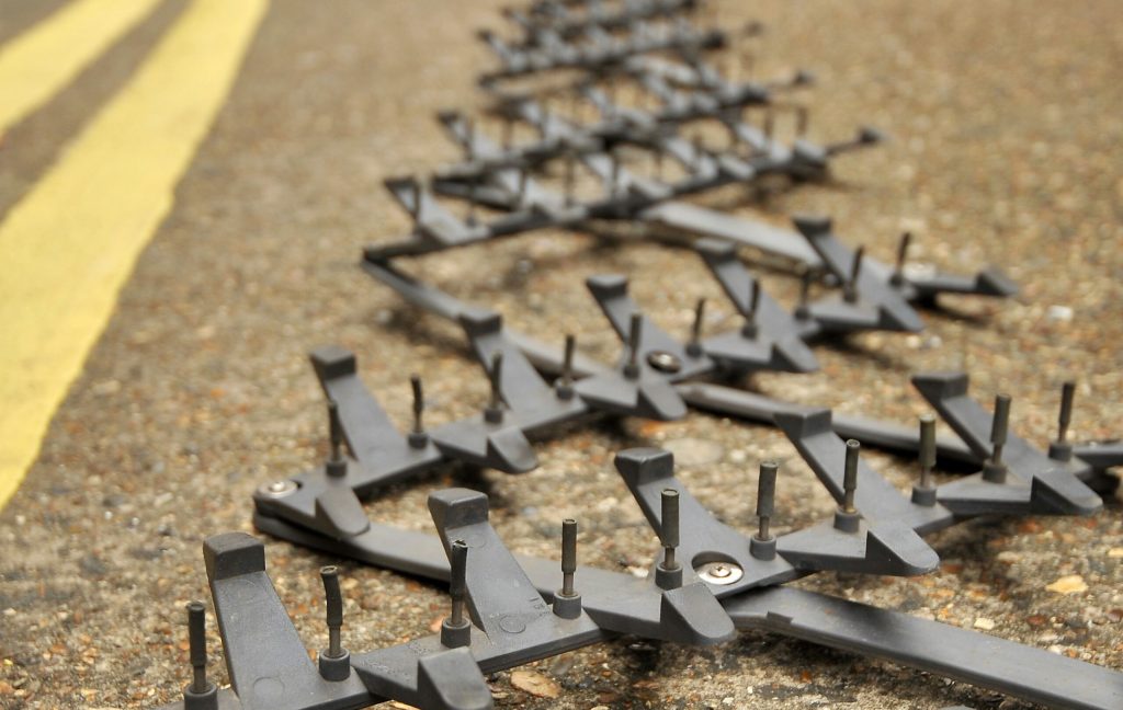 During A Pursuit In Medway, A Stinger Device Was Used To Stop And Arrest A Disqualified Driver Who Attempted To Ram A Police Car