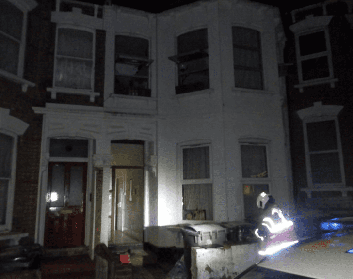 Fire Completely Destroyed A Three-room Flat On The Second Floor Of A Terraced House