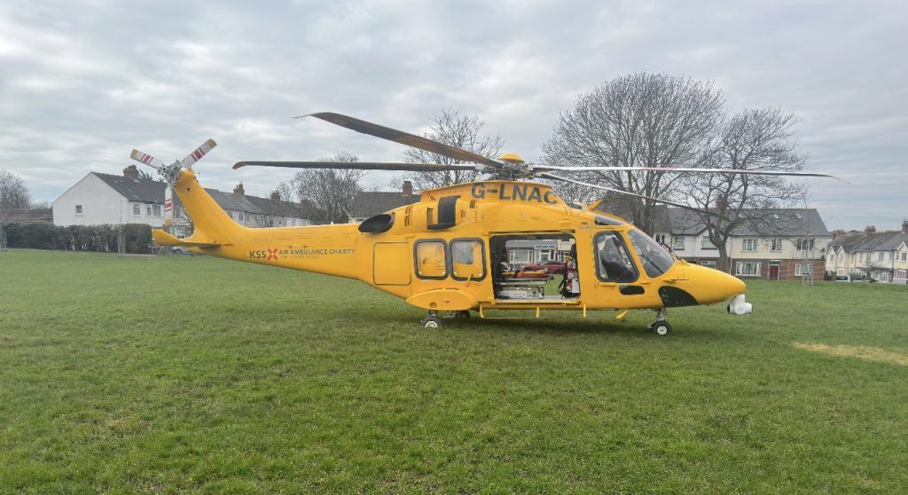 Person Airlifted After Incident On A Folkestone Industrial Estate