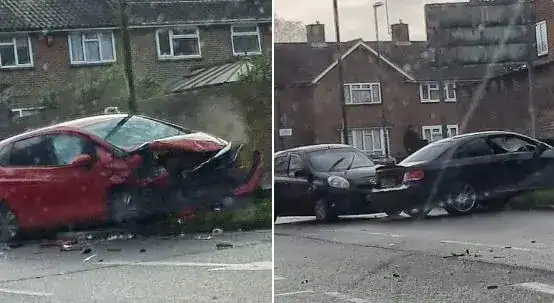Delays in Crawley after a collision