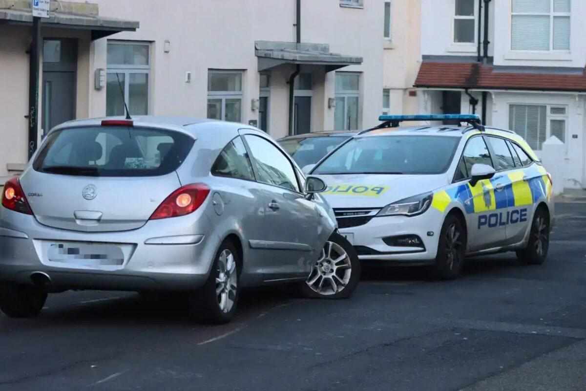 Brighton cut-though road partially blocked after two vehicle RTC