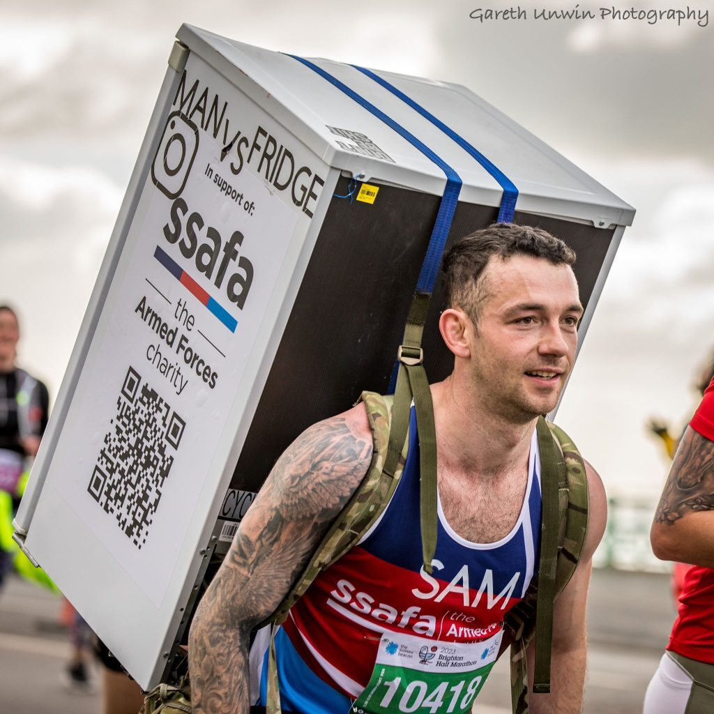 Man Vs Fridge Smashes World Record In The Brighton Half Marathon