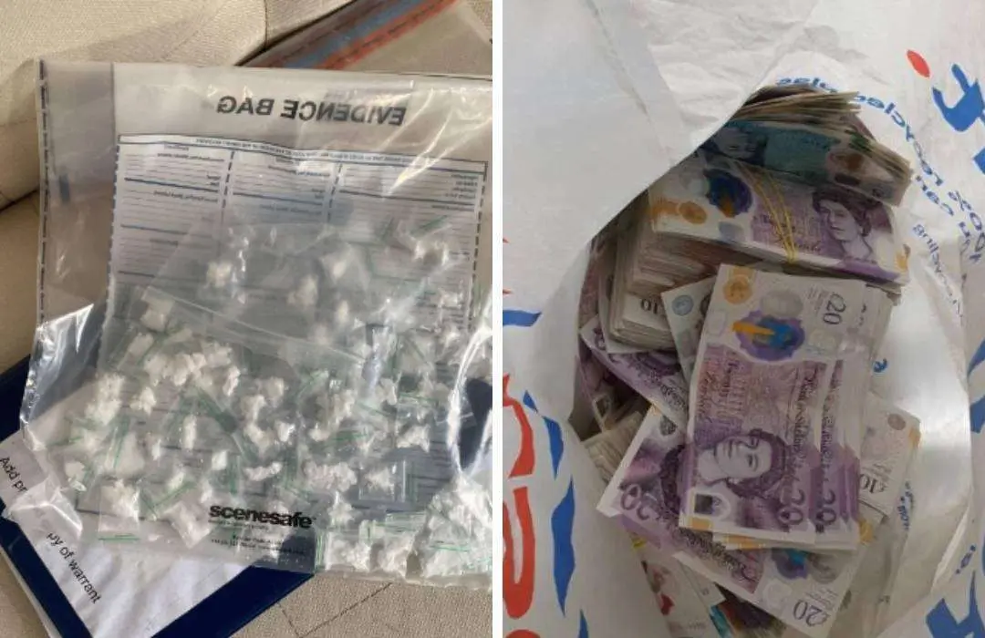 Crawley Drug Raid: Four Arrested as Sussex Police Seize Tens of Thousands in Cocaine, Cannabis & Cash