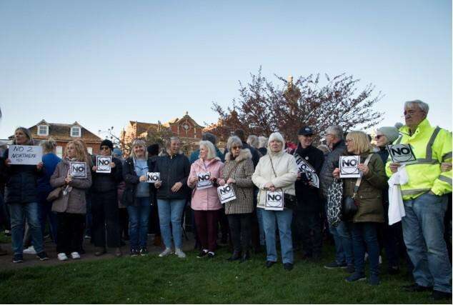 Peaceful Protest Surrounds Bexhill Full Council Meeting On Asylum Centre
