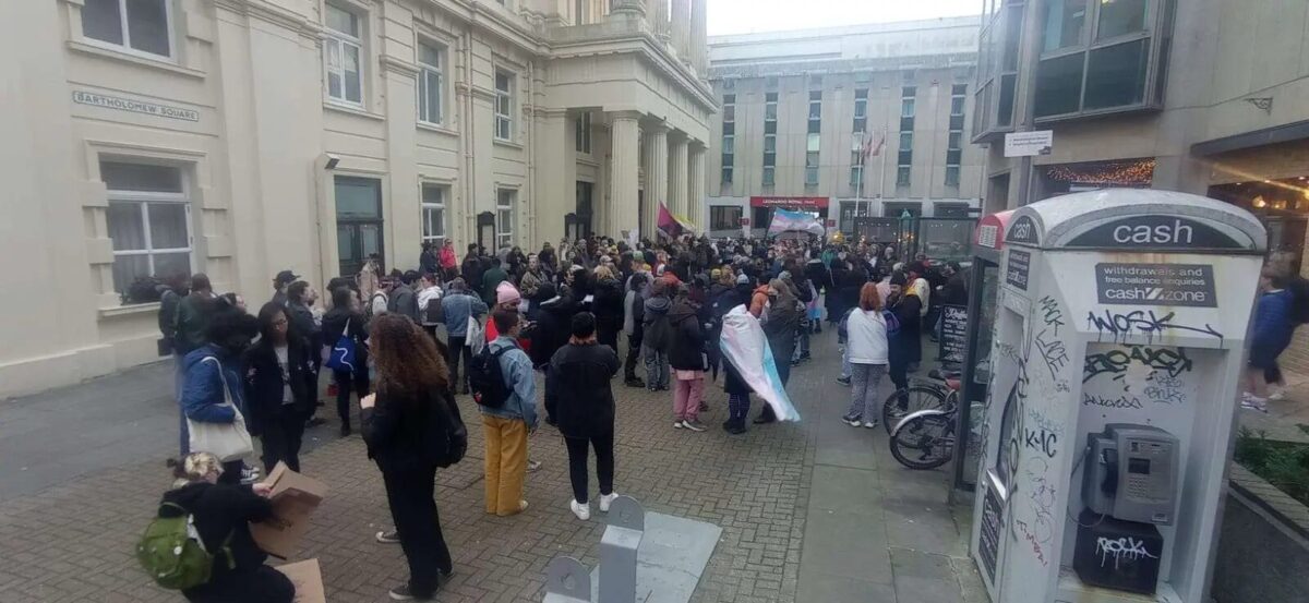 Brighton protestors rally against proposed changes to Equalities Act 2010