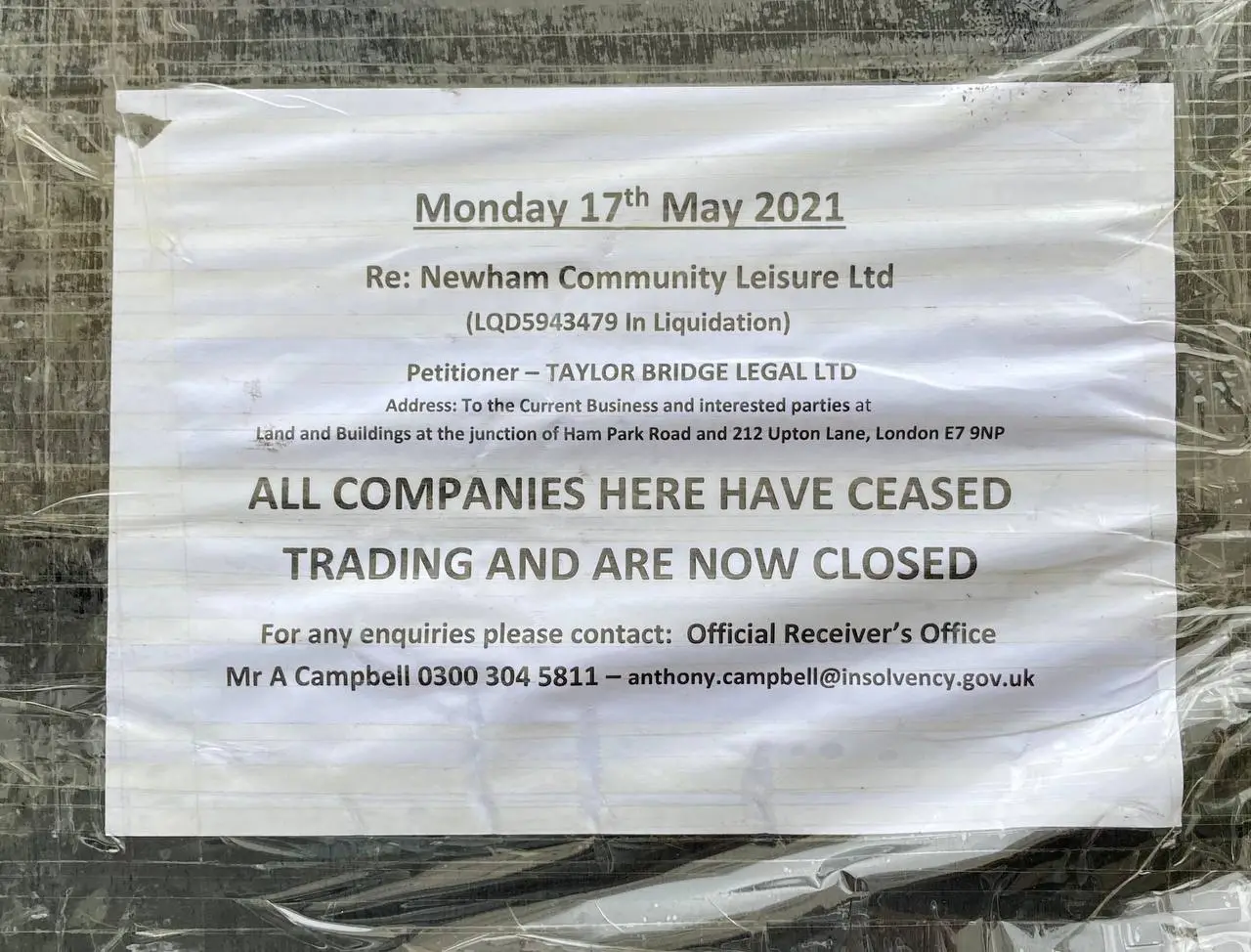 London Community Leisure Charity “poorly Managed”, Inquiry Finds