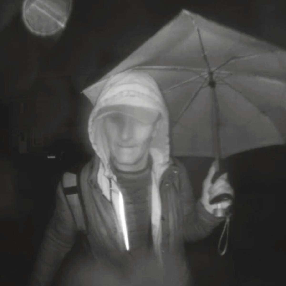 Umbrella-lievable: Police Seek "brolly Man" In Car Break-in Spree