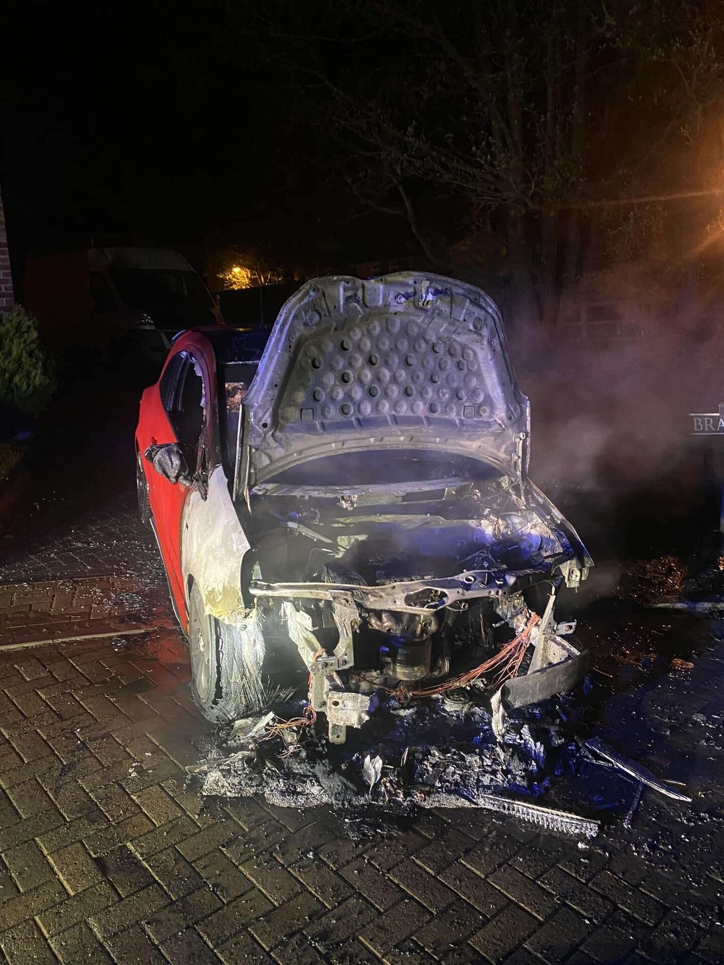 Car Bursts Into Flames Moments After Being Parked In Crawley Down