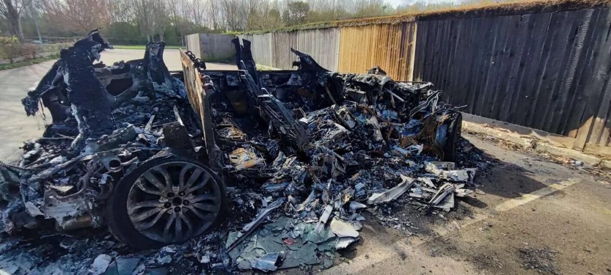 Crawley Rugby Club Car Blaze: Police Hunt Dark-Clad Suspect Fleeing Scene