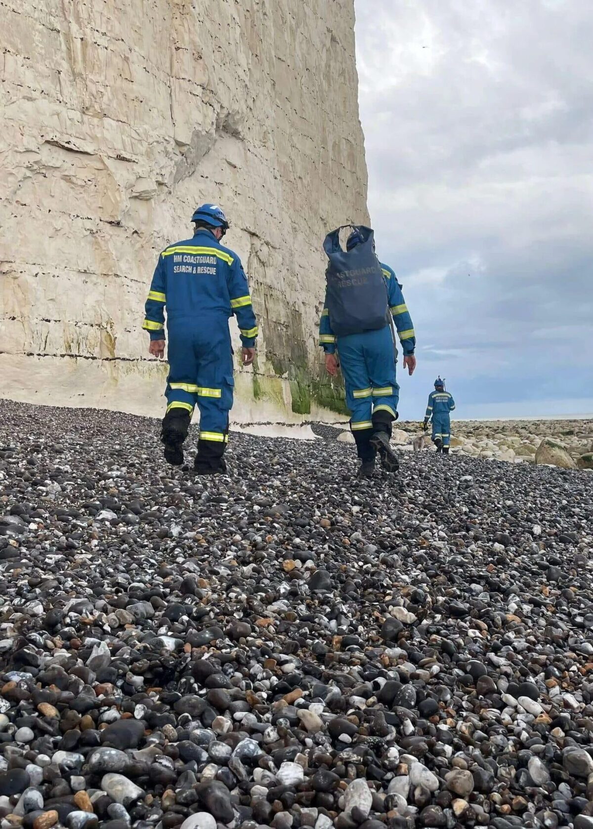 Lifeboat crew comes to the rescue of injured Birling Gap Coastguard member
