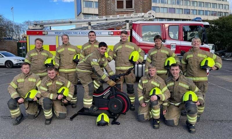 Trainee Firefighters Cycle 180 Miles To Celebrate The Firefighters Charity 80th Year