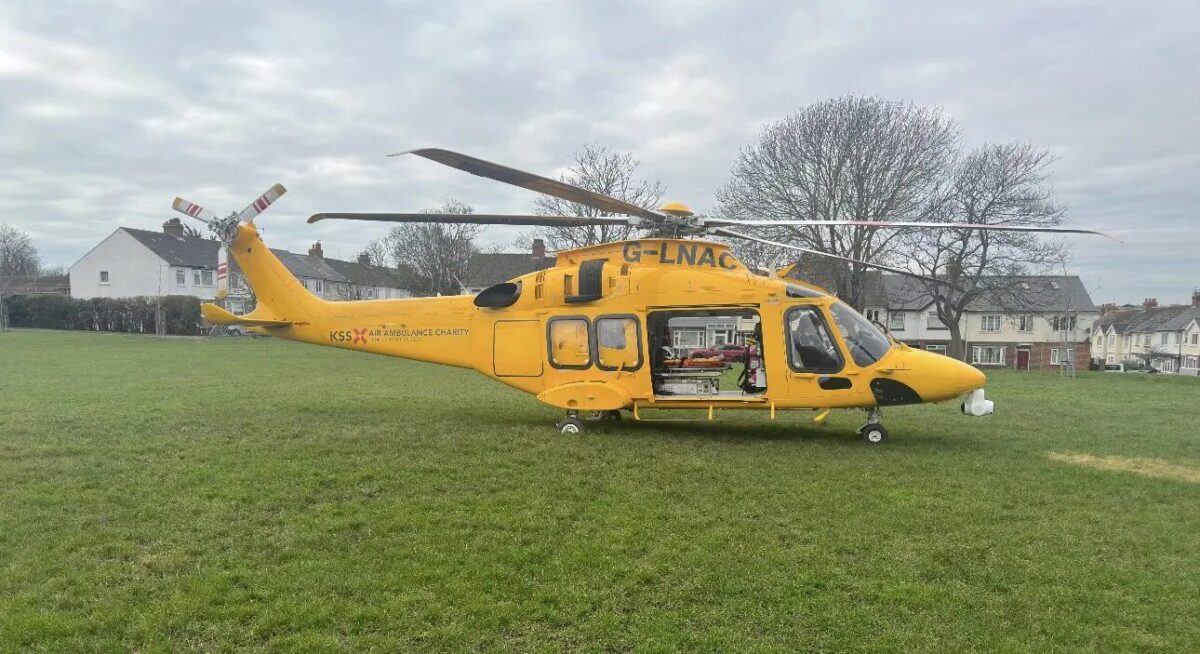 Person Airlifted After Serious Incident at Folkestone Industrial Estate