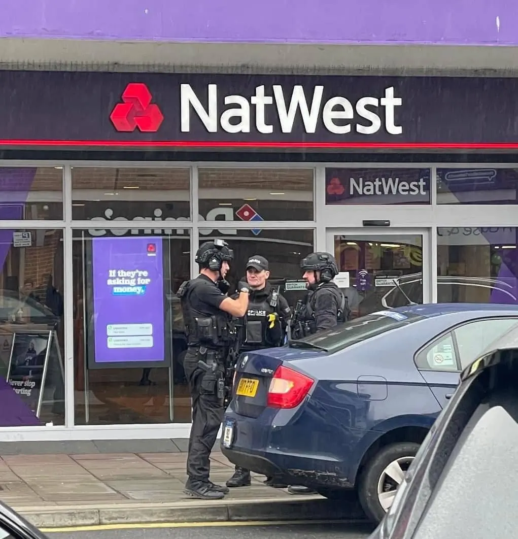Armed police called after bank robbery doesn’t go as planned