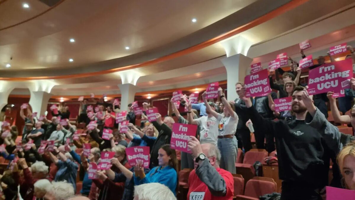 Rail Union boss Mick Lynch misses Brighton speech due to train delays