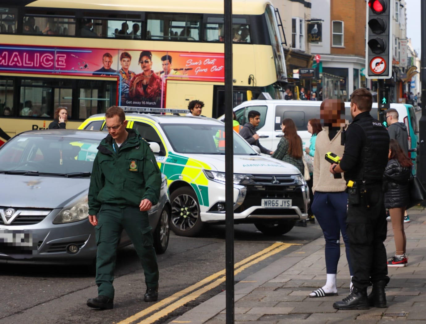 Emergency Services Respond To Incident On West St, Brighton - Road Blocked