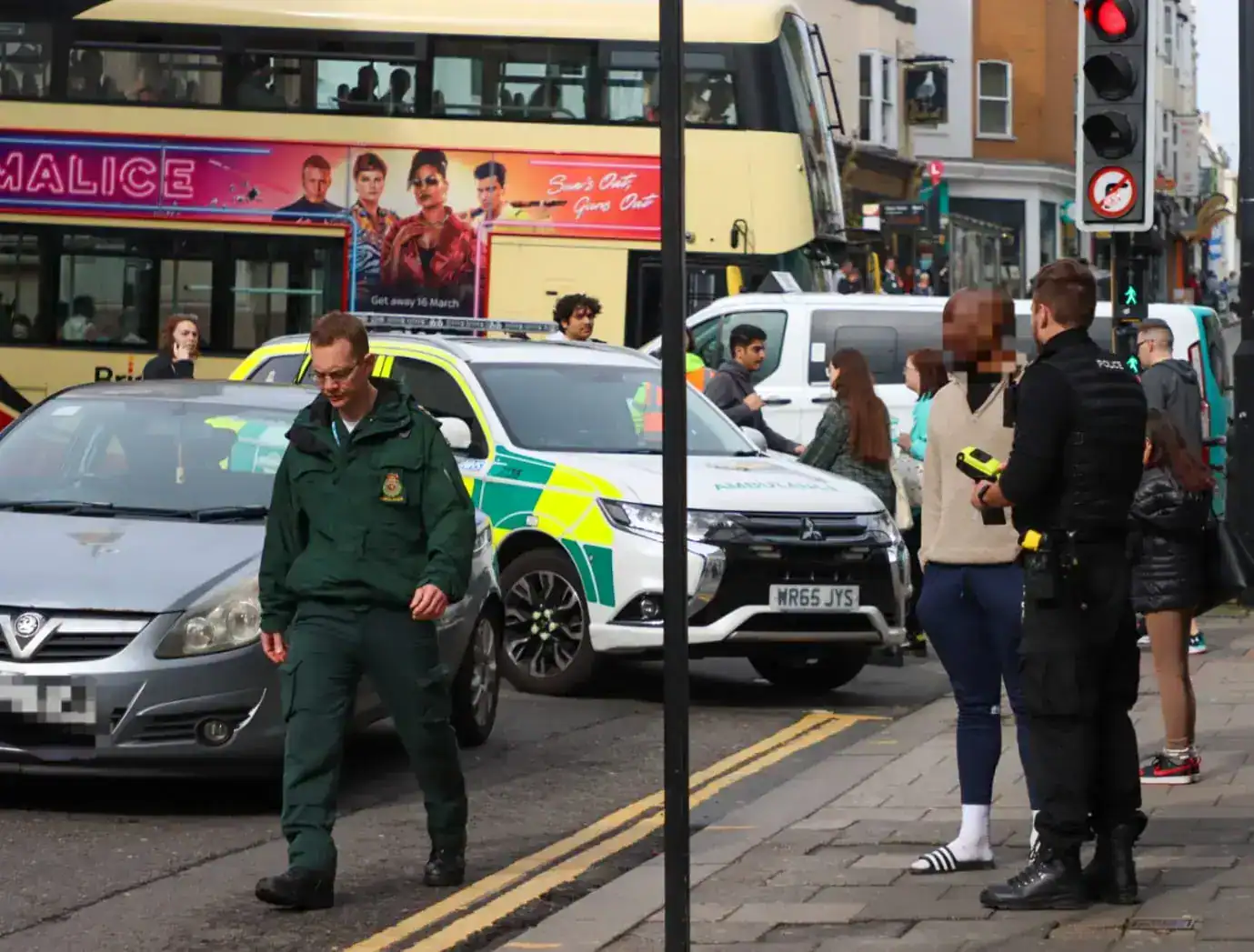 Emergency services respond to incident on West St, Brighton – Road blocked