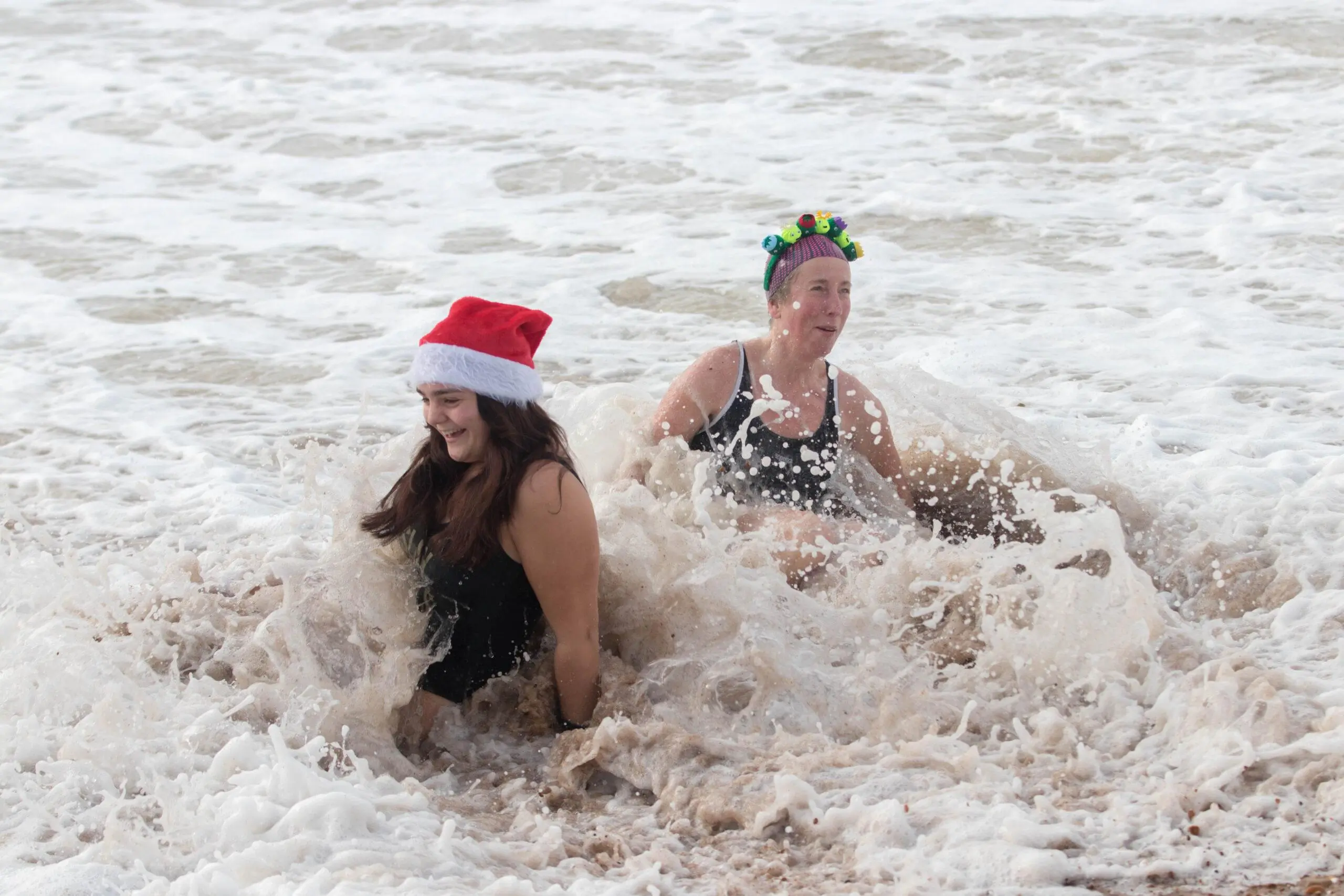 Brave Or Mad?  Brighton Chrismas Day Swim