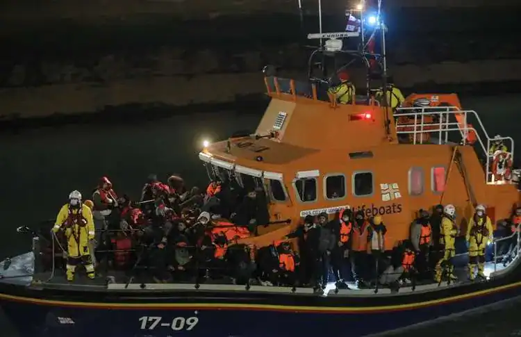 300 people crossing the English Channel in eight small boats picked up by Border Force