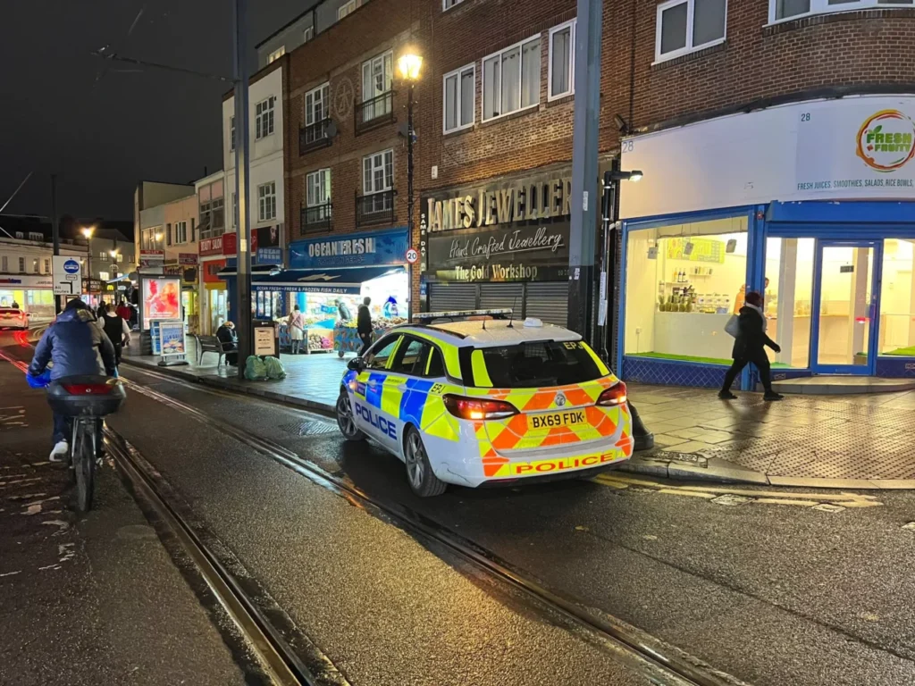 First Pictures From The Scene After Two Teenagers Have Been Stabbed Outside Mcdonald's In Croydon After A Brawl